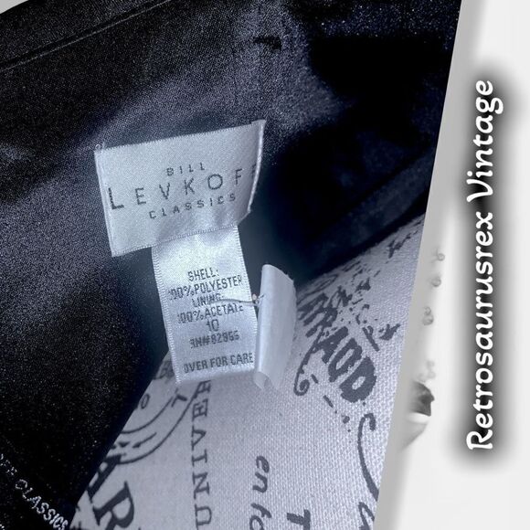 BILL Levkoff Classics Strapless Black Formal Evening Cocktail Dress, Size 10 - Picture 9 of 10